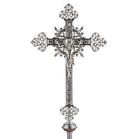 Krzyż procesyjny mosiężny odlew 70x42 cm