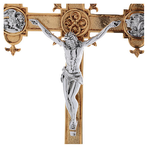 Croix de procession laiton fondu 54x35 cm 2