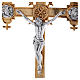 Croix de procession laiton fondu 54x35 cm s2