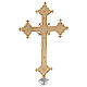 Krzyż procesyjny mosiężny odlew 54x35 cm s5