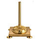 Processional cross base in brass, baroque model s1