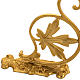 Standfuß für Vortragekreuz aus vergoldeter Brone, verziert mit floralen Motiven s2