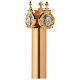 Base for processional cross in brass and Trani marble s2