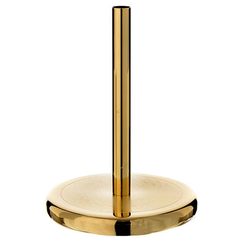 Base for processional cross in polished golden brass 1