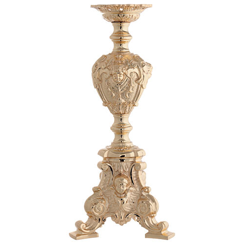 Base para cruz procesional de latón fundido barroco rico 64 cm 5