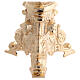 Base per croce astile ottone fuso barocco ricco 64 cm s4