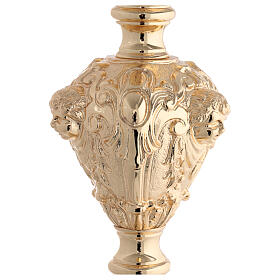 Base cruz processional latão moldado barroco 64 cm