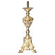 Base cruz processional latão moldado barroco 64 cm s1