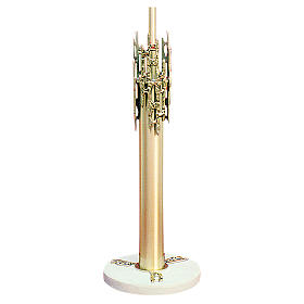 Base for Processional cross in cast brass plated in 24K gold