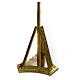 Base for Processional cross in gold tone cast brass s1