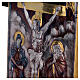 Copper nave cross Byzantine style evangelists crucifixion 115x95 cm s8