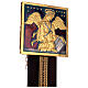 Copper nave cross Byzantine style evangelists crucifixion 115x95 cm s9