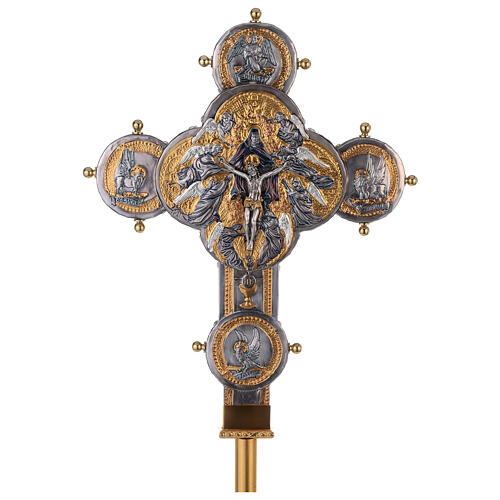Cruz de procissão Catedral de Milão 50x40 cm 1