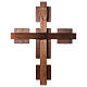 Cruz para nave gesso Evangelistas e Crucificação 130x100 cm s15