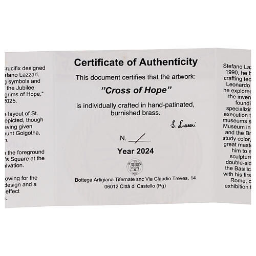 Jubilee Cross of Hope Processional Staff by Tifernate Workshop 12