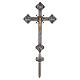 Processional Cross with Christ and Four Evangelists, Silver-Finished Metal Base, 240 cm s1