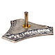 Base for processional cross, diam. 14 in, silver-plated brass s1