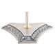 Base pour croix de procession diamètre 35 cm laiton argenté s1