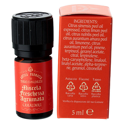 Miscela Oli Essenziali Freschezza Agrumata 5 ml Camaldoli 3
