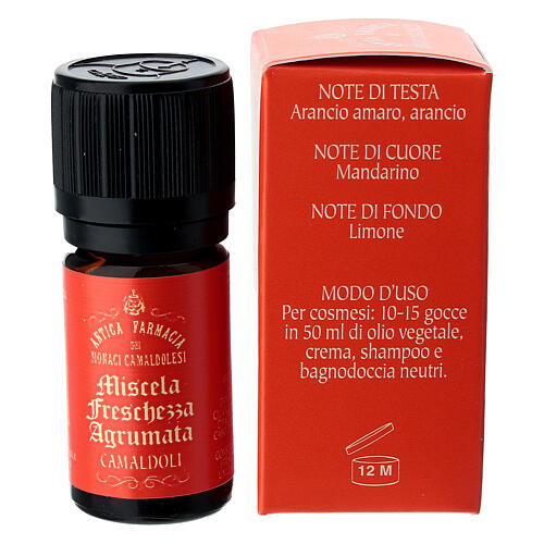 Miscela Oli Essenziali Freschezza Agrumata 5 ml Camaldoli 4