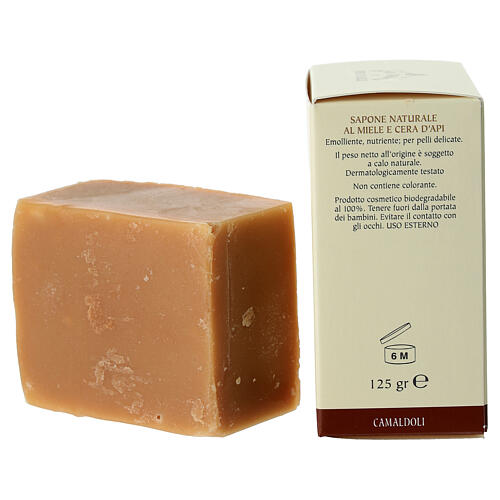 Natürliche Seife mit Honig und Bienenwachs, Camaldoli, 125 gr 4