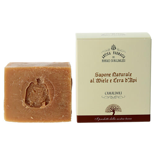 Natural Soap with Honey and Beeswax 125 gr Camaldoli 1