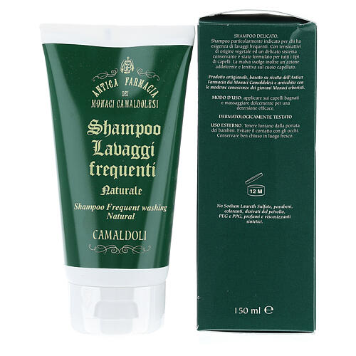 Szampon Delikatny do częstego użytku naturalny, 150 ml,  Camaldoli 3