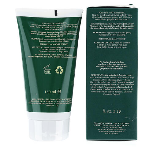 Natural Propolis Shampoo 150 ml Camaldoli 4