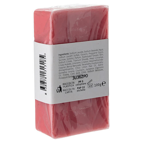 Jabón artesanal trapense con sabor a tomate 4