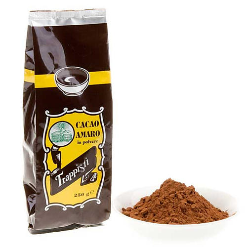 Cacao amargo en polvo confección  250 gr. Trapense 1