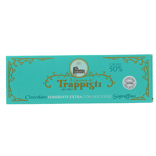 Extra dark chocolate with nuts 150gr- Frattocchie Trappist Monas 1