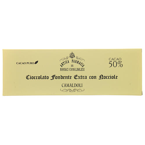 Chocolate preto extra avelãs 150 g Camaldoli 1