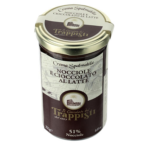 Crema nocciole cioccolato al latte Trappisti Frattocchie 250 gr 2