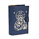 Custodia 4 vol. pelle blu immagine Gesù s2
