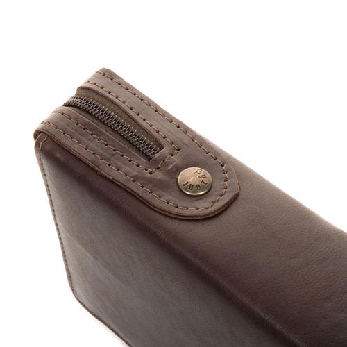 Custodia 4 vol. pelle marrone immagine oro 5