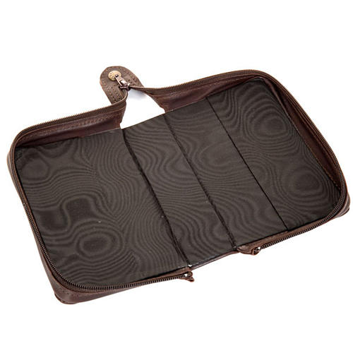 Custodia 4 vol. pelle marrone immagine oro 6