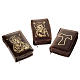 Custodia 4 vol. pelle marrone immagine oro s1