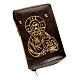 Custodia 4 vol. pelle marrone immagine oro s4
