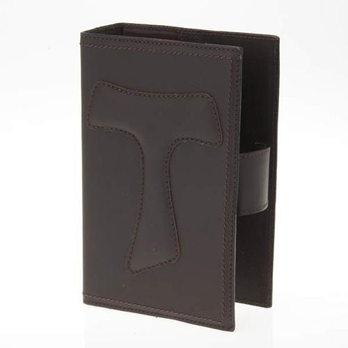 Funda liturgia 4 volumen Piel Tau grande botón 1