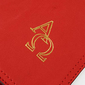 Cover for Benedictional in leather, Alpha Omega