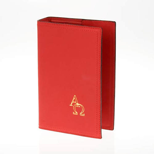 Cover for Benedictional in leather, Alpha Omega 1