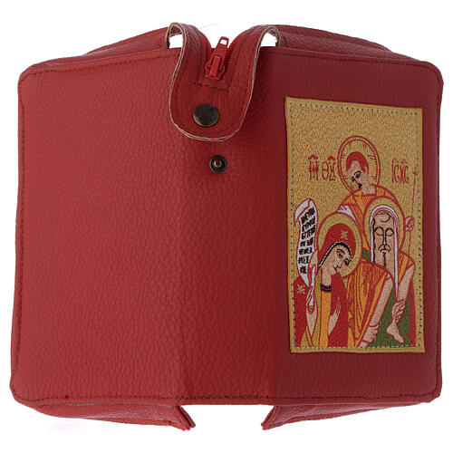 Capa Liturgia das Horas 4 vol. vermelha Sagrada Família 3