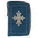 Bethléem blauer Einband fűr Stundengebet mit goldfarbigem Kreuz (4 Bände) s1