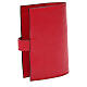 Einband (4 Bände) aus rotem Leder mit Bild vom Pantokrator s3