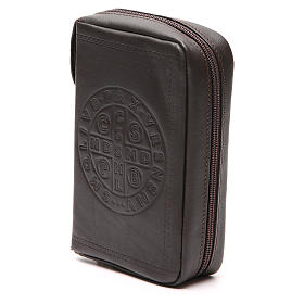 Custodie lit. ore 4 vol.: Copertina lit ore 4 vol pelle testa moro S. Benedetto zip