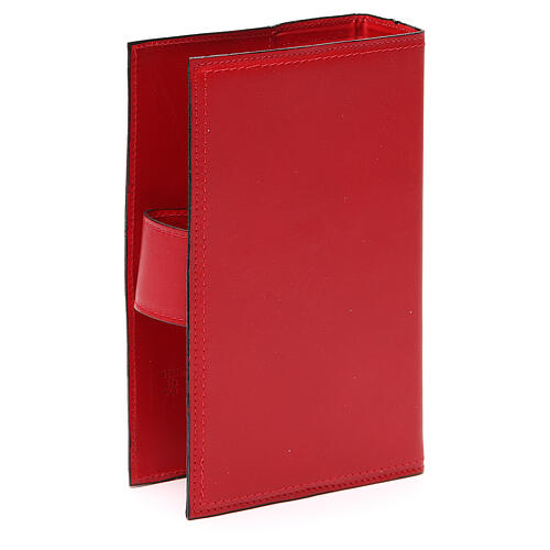 Brevier-Einband (4 Bände) aus rotem Leder mit Piktographie von Giottos letztem Abendmahl 3