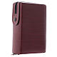 Capa couro fecho de correr cor de vilho para Liturgia 4 volumes s2