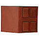 Custodia 4 vol. lit. delle ore pelle marrone 4 evangelisti s3