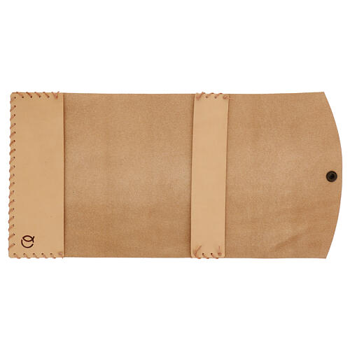 Funda liturgía de las horas 4 vol. pirograbada Tau San Francisco 20x15x6 cm 2