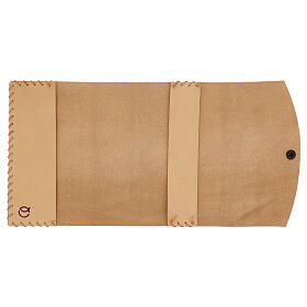 Couverture Liturgie des heures 4 vol. pyrogravé Tau Saint François 20x15x6 cm